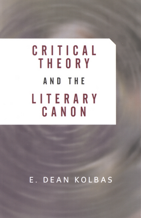 Cover image for Critical theory and the literary canon