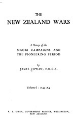 Cover image for The New Zealand wars: a history of the Maori campaigns and the pioneering period, Vol. 1