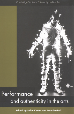 Cover image for Performance and authenticity in the arts
