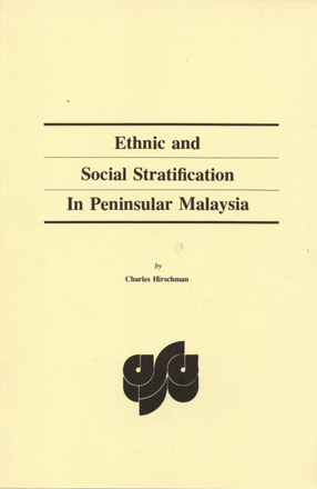 Cover image for Ethnic and social stratification in peninsular Malaysia