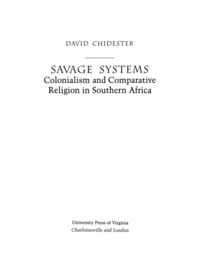 Cover image for Savage Systems: Colonialism and Comparative Religion in Southern Africa