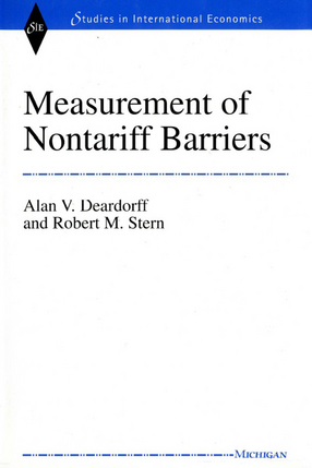 Cover image for Measurement of Nontariff Barriers