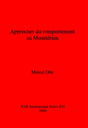 Cover image for Approches du comportement au Moustérien