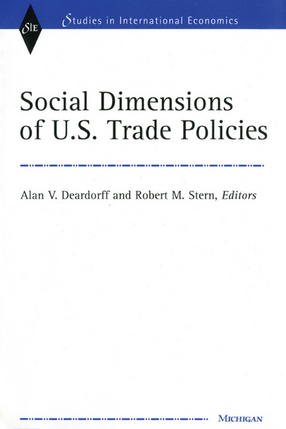 Cover image for Social Dimensions of U.S. Trade Policies