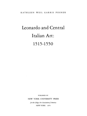Cover image for Leonardo and central Italian art, 1515-1550