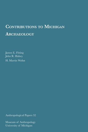 Cover image for Contributions to Michigan Archaeology