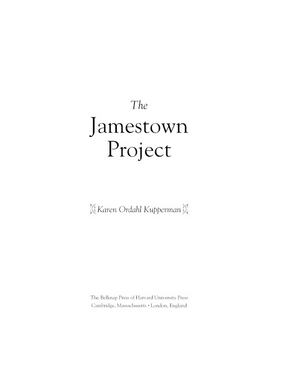 Cover image for The Jamestown project