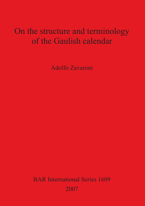 Cover image for On the structure and terminology of the Gaulish calendar