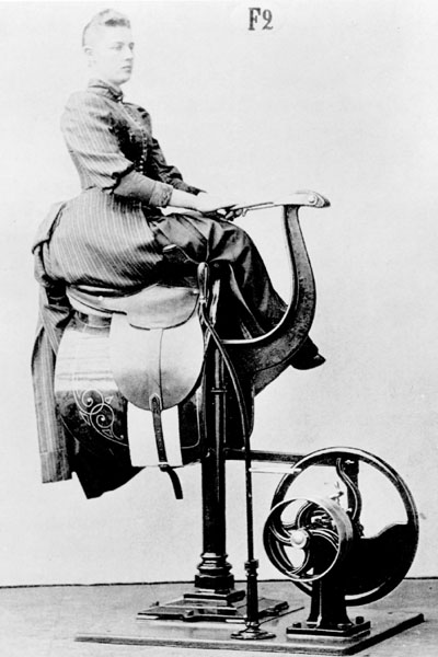 Zander's mechanical horse. A. Levertin, Dr. G. Zander's Medico-Mechanische Gymnastik (Stockholm: P. A. Norstedt, 1892).