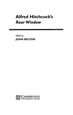 Cover image for Alfred Hitchcock&#39;s Rear window