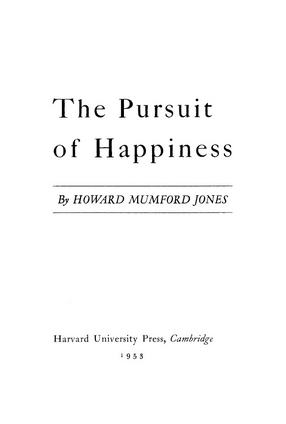 Cover image for The pursuit of happiness