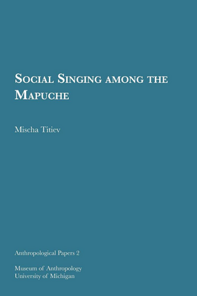 Cover image for Social Singing among the Mapuche
