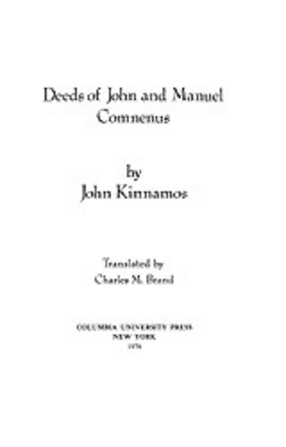 Cover image for Deeds of John and Manuel Comnenus