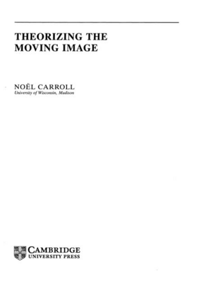 Cover image for Theorizing the moving image