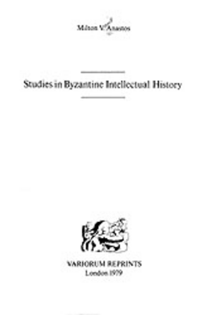 Cover image for Studies in Byzantine intellectual history
