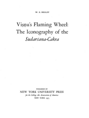 Cover image for Viṣṇu&#39;s flaming wheel: the iconography of the Sudarśana-cakra