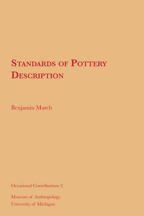 Cover image for Standards of Pottery Description