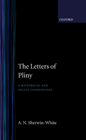 Cover image for The letters of Pliny: a historical and social commentary