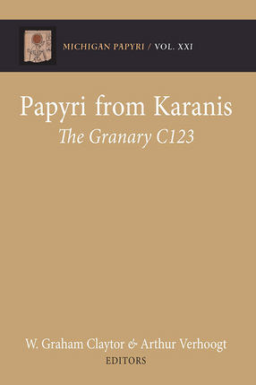 Cover image for Papyri from Karanis: The Granary C123