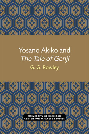 Cover image for Yosano Akiko and The Tale of Genji