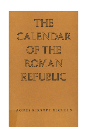 Cover image for The calendar of the Roman Republic