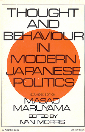 Cover image for Thought and behavior in modern Japanese politics