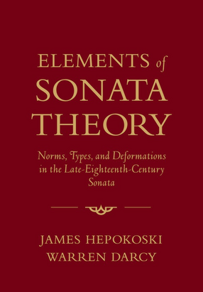Cover image for Elements of sonata theory: norms, types, and deformations in the late-eighteenth-century sonata