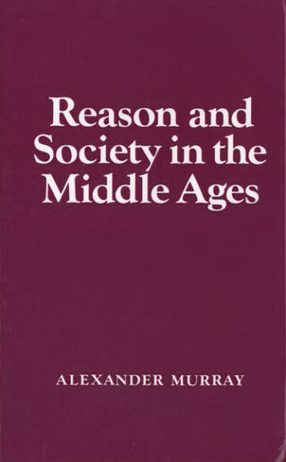 Cover image for Reason and society in the Middle Ages