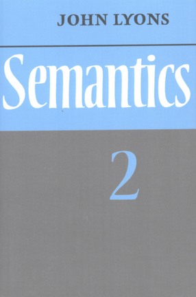 Cover image for Semantics, Vol. 2