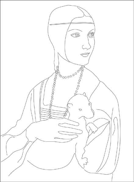 Leonardo da Vinci’s portrait of Cecilia Gallerani (ca. 1490), in which the young mistress of Ludovico Sforza holds an ermine. Kemp has noted that galée is Greek for ermine and therefore a pun on both the subject’s name and a declaration of her purity (Kemp, “Editorial notes for Circa 1492,” 271).