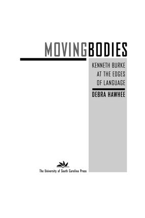 Cover image for Moving Bodies: Kenneth Burke at the Edges of Language