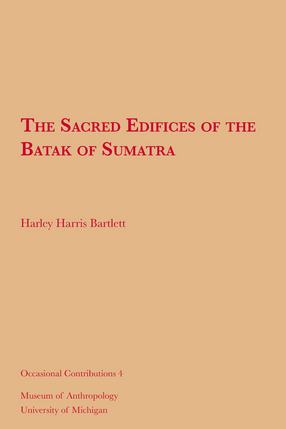 Cover image for The Sacred Edifices of the Batak of Sumatra