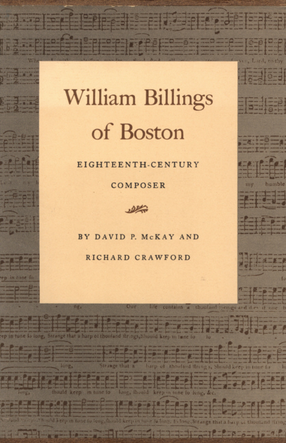 Cover image for William Billings of Boston: eighteenth-century composer