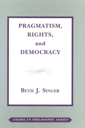 Cover image for Pragmatism, rights, and democracy