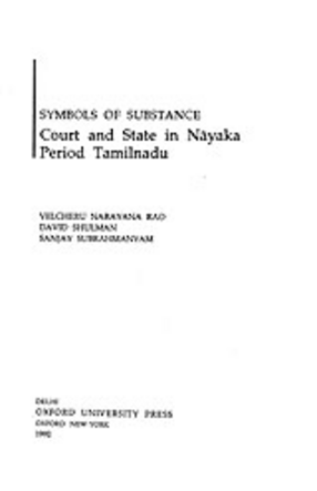 Cover image for Symbols of substance: court and state in Nāyaka period Tamilnadu