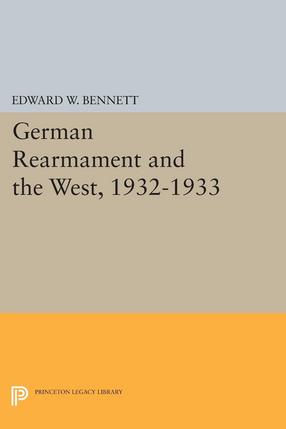 Cover image for German rearmament and the West, 1932-1933