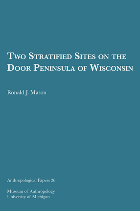 Cover image for Two Stratified Sites on the Door Peninsula of Wisconsin