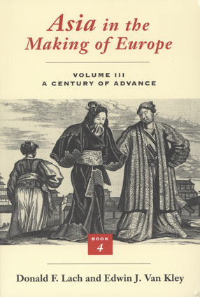 Cover image for Asia in the making of Europe, Vol. 3, Book 4