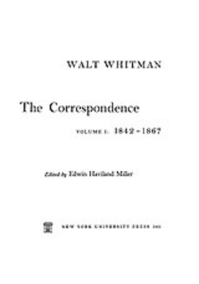 Cover image for The correspondence, Vol. 1