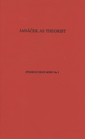 Cover image for Janáček as theorist
