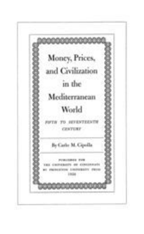 Cover image for Money, prices, and civilization in the Mediterranean world: fifth to seventeenth century