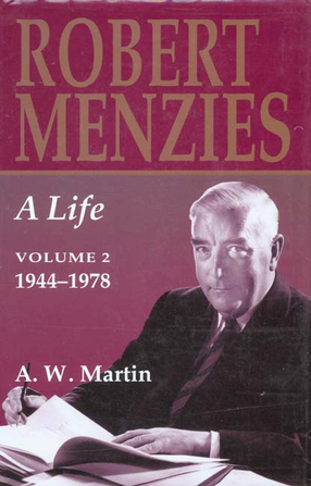 Cover image for Robert Menzies: a life, Vol. 2