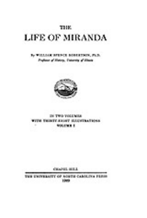 Cover image for The Life of Miranda, Vol. 1