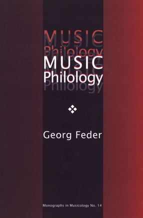 Cover image for Music philology: an introduction to musical textual criticism, hermeneutics, and editorial technique