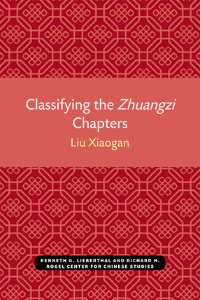 Cover image for Classifying the Zhuangzi Chapters