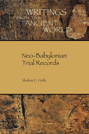 Cover image for Neo-Babylonian trial records