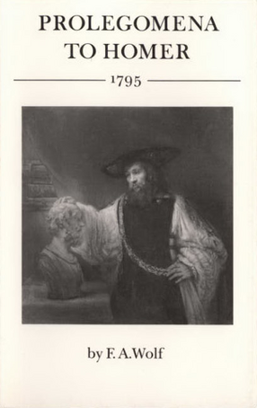 Cover image for Prolegomena to Homer (1795)