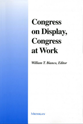 Cover image for Congress on Display, Congress at Work