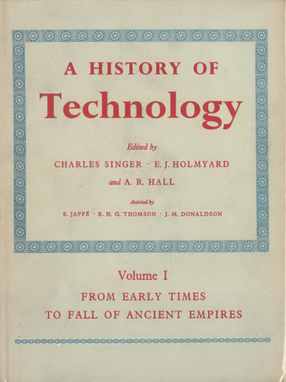 Cover image for A history of technology, Vol. 1