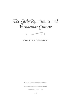 Cover image for The early Renaissance and vernacular culture
